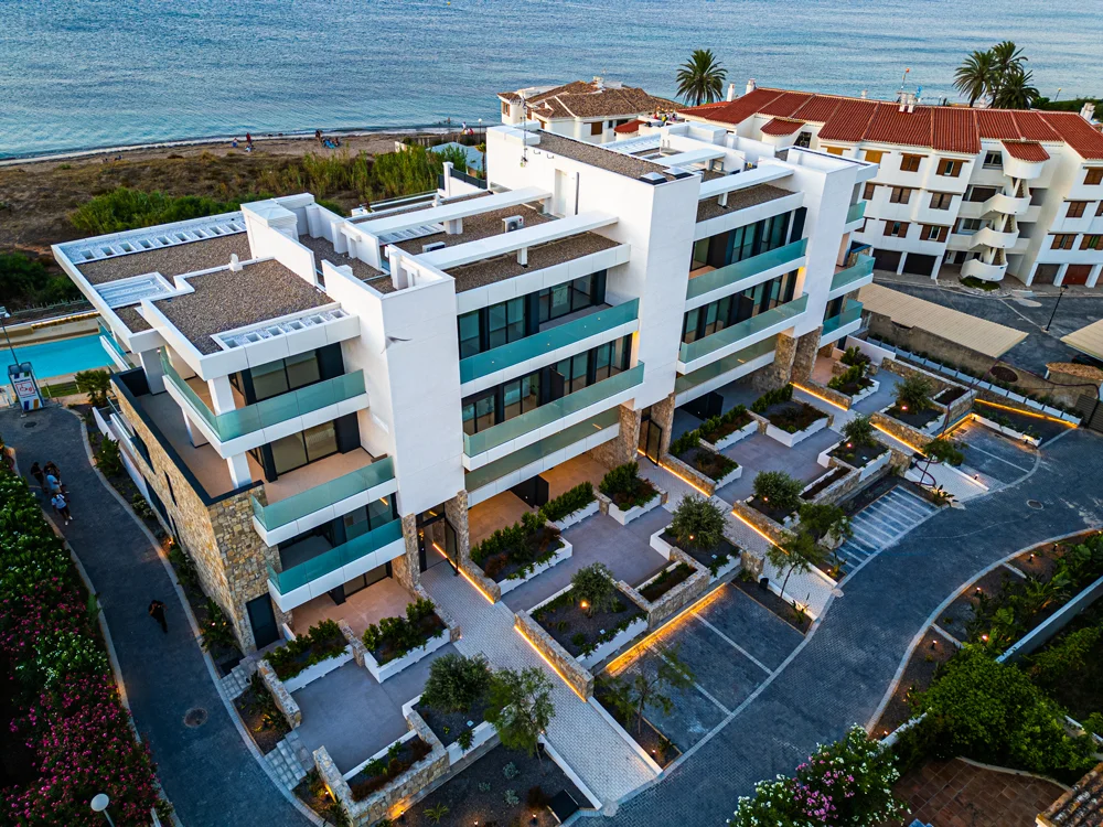 Inmobiliaria a vista de dron
